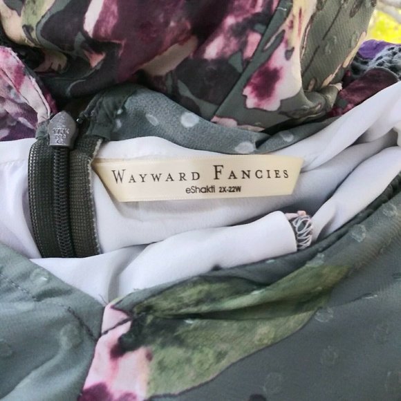 Wayward Fancies eShakti Maxi Floral Dress 2X 22W - Picture 3 of 11